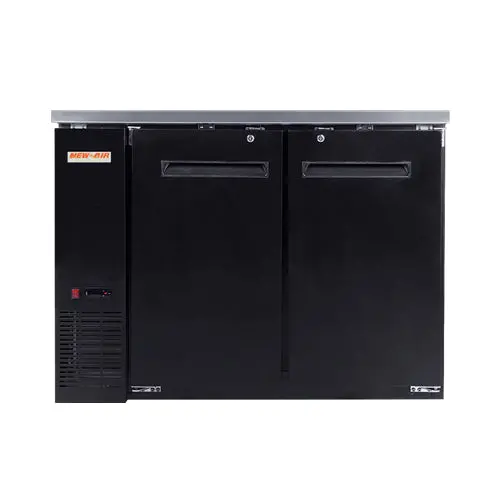 New Air Nbb-48-Sb-N 48-Inch Narrow 2-Door Solid-Back Bar Refrigerator 1