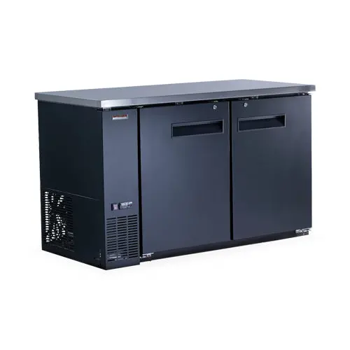 New Air Nbb-60-Sb 60-Inch 2-Door Solid-Back Bar Refrigerator 1