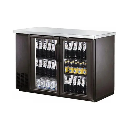 New Air Nbb-60-Sg 59-Inch 2-Door Glass-Back Bar Refrigerator 1
