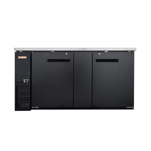 New Air Nbb-69-Sb 69-Inch 2-Door Solid-Back Bar Refrigerator 1