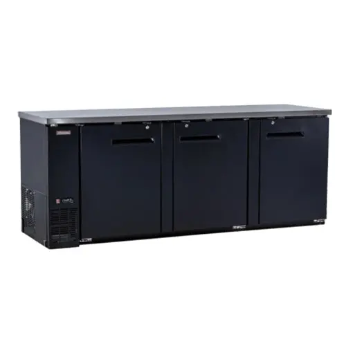 New Air Nbb-90-Sb 90-Inch 3-Door Solid-Back Bar Refrigerator 1