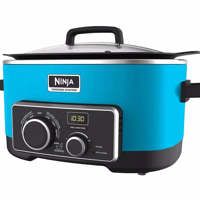 Ninja Mc900Qbr – 6-Quart 4-In-1 Slow Cooker In Light Blue 1