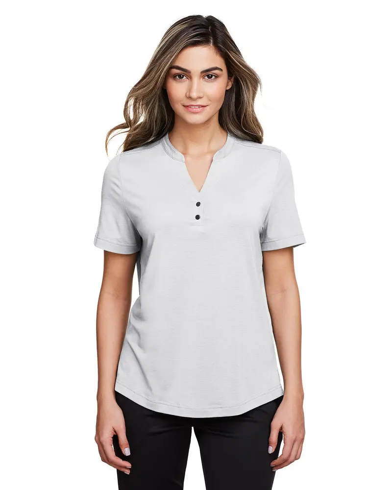 North End Ne100W Women’S Jaq Snap-Up Stretch Polo