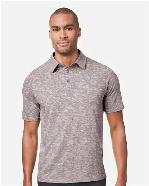 North End Ne115 Men'S Eclipse Jacquard Texture Polo 1
