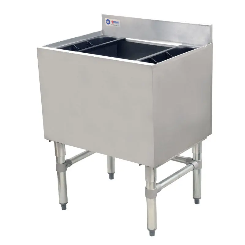 Omcan 24-Inch Stainless Steel Ice Bin – Commercial Grade 1