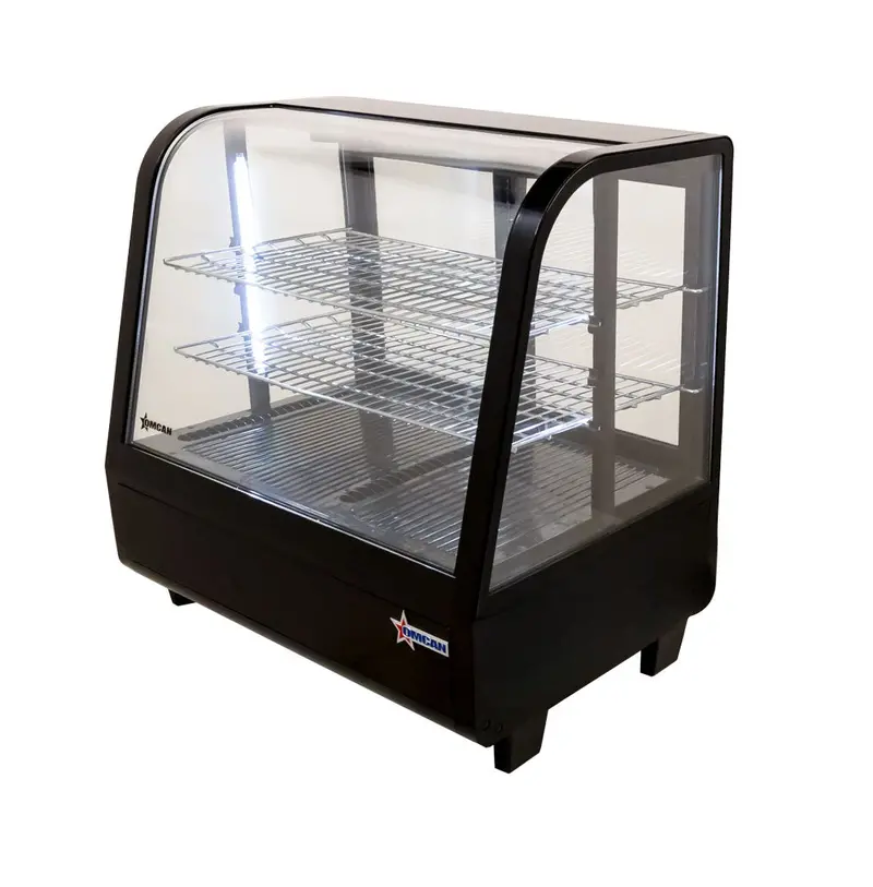 Omcan 27" Black Countertop Refrigerated Display – 3.5 Cu.Ft. (100L), 110V 1