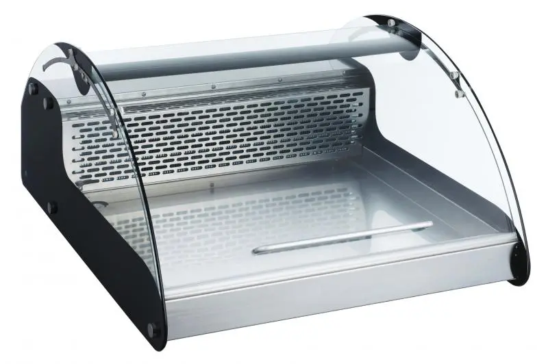 Omcan 27" Curved-Glass Countertop Refrigerated Display – 118L Capacity 1