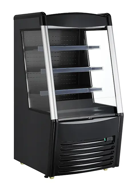 Omcan 28" Open-Access Grab-And-Go Refrigerated Display Case – 9.18 Cu.Ft., Black Finish 1
