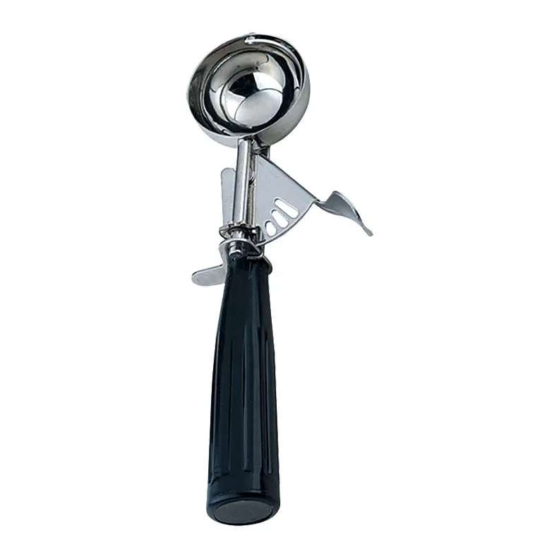 Omcan #30 Ice Cream Disher – 1.25 Oz Capacity, Black Plastic Handle (Model 34847) 1