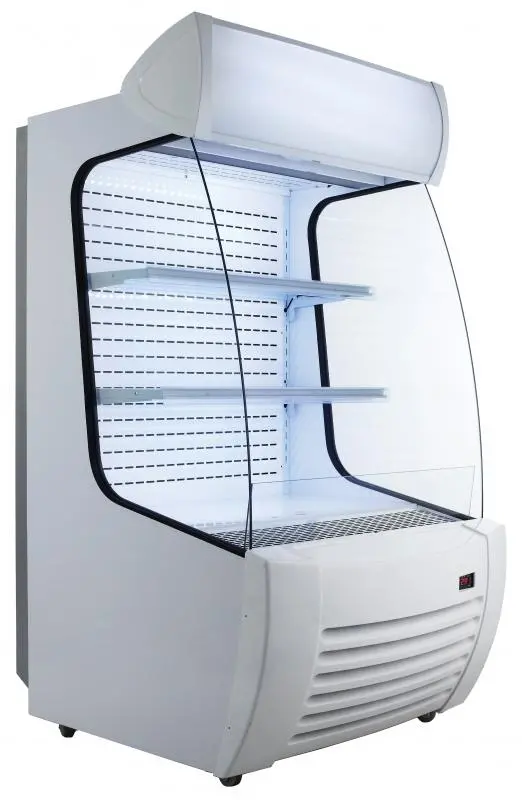 Omcan 34" Open-Style Floor Refrigerated Display – 360 L (12.7 Cu.Ft.), High-Visibility Design 1