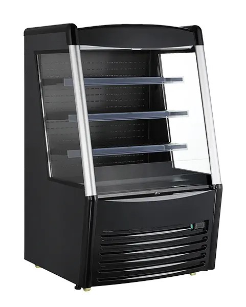 Omcan 36-Inch Black Grab-And-Go Open Refrigerated Display – 13.77 Cu Ft 1
