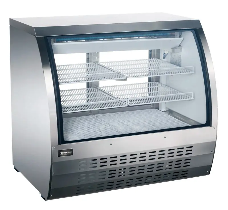 Omcan 36-Inch Stainless Steel Floor Refrigerated Showcase For Retail Use 1