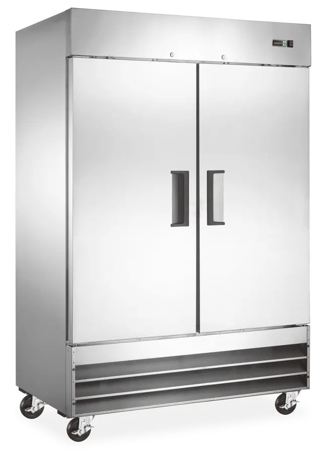 Omcan Aurora 54-Inch Two-Door Reach-In Refrigerator – 41 Cu. Ft., Stainless Steel 1