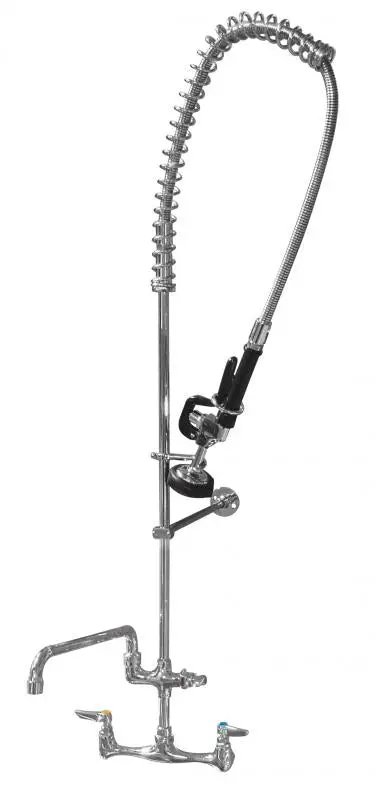 Omcan Center-Mount Pre-Rinse Faucet – 12.5" Spout Reach 1