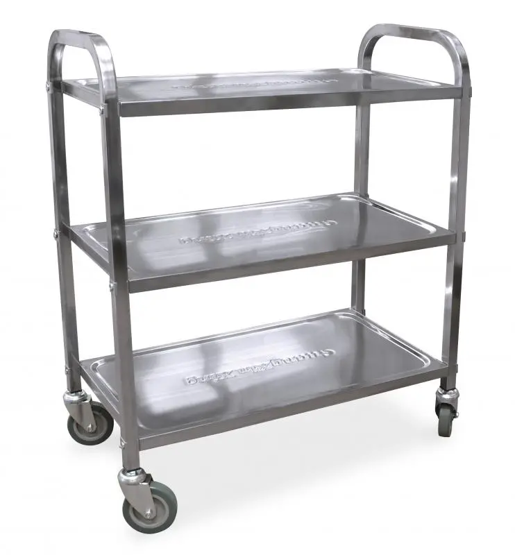 Omcan Compact Bussing Cart — 27.25" × 15.75" Tray 1