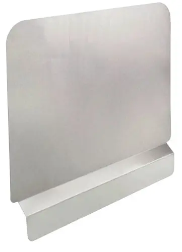 Omcan Fryer Side Splash Guard – Durable Stainless Steel Design 1