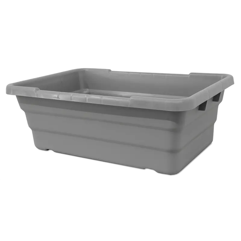 Omcan Gray Nsf-Certified Stackable Meat Tote – 25" × 16" × 8.5" 1