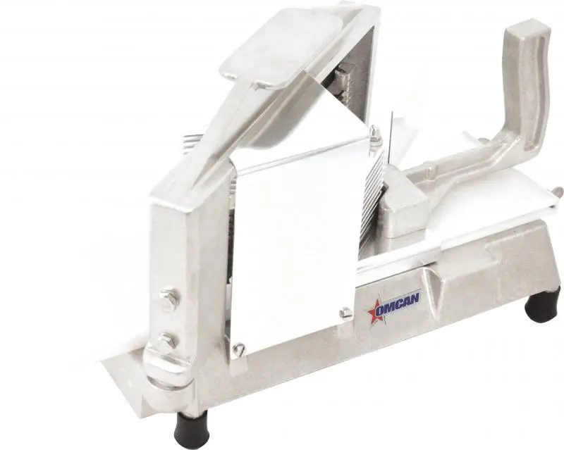 Omcan Manual Tomato Slicer – 3/16" Stainless Steel & Cast Aluminum Design 1