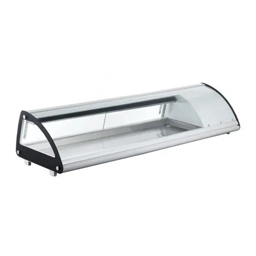 Omcan Rs-Cn-0083-Sc 58-Inch Self-Contained Curved-Glass Sushi Refrigerator – Right-Side Compressor 1