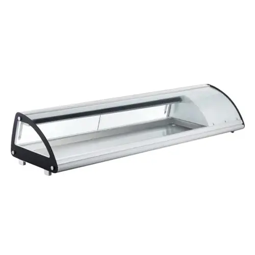 Omcan Rs-Cn-0103-Sc 69-Inch Curved-Glass Refrigerated Sushi Display Case – Right-Side Compressor 1