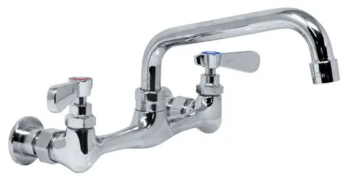 Omcan Splash-Mount Faucet For Single-Tub Sinks (18" X 18") 1