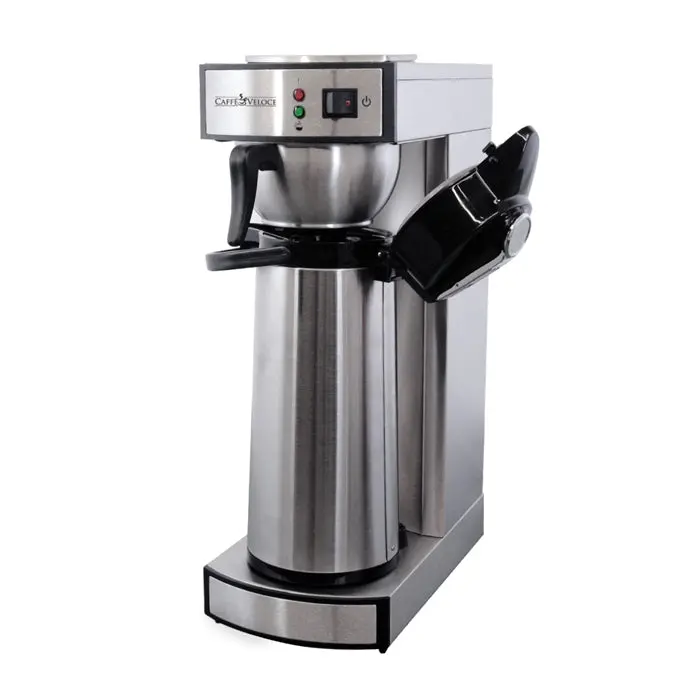 Omcan Stainless Steel Air-Pot Coffee Brewer — 2-Liter Capacity 1