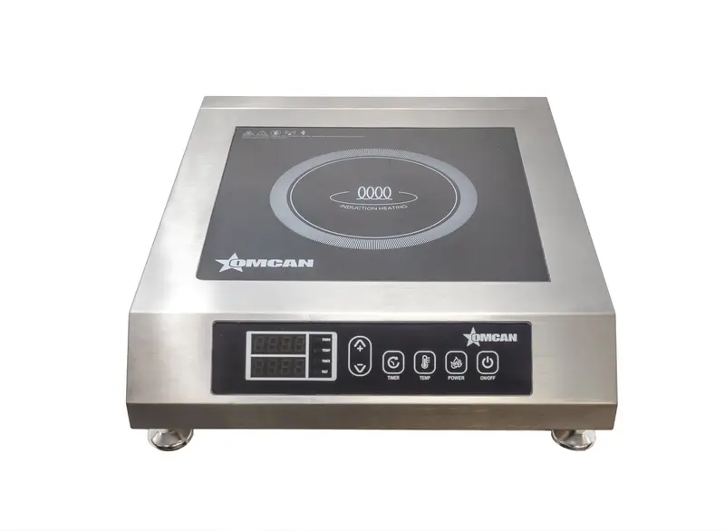Omcan Super-Wide Commercial Induction Cooktop – 3.4 Kw Countertop Unit 1