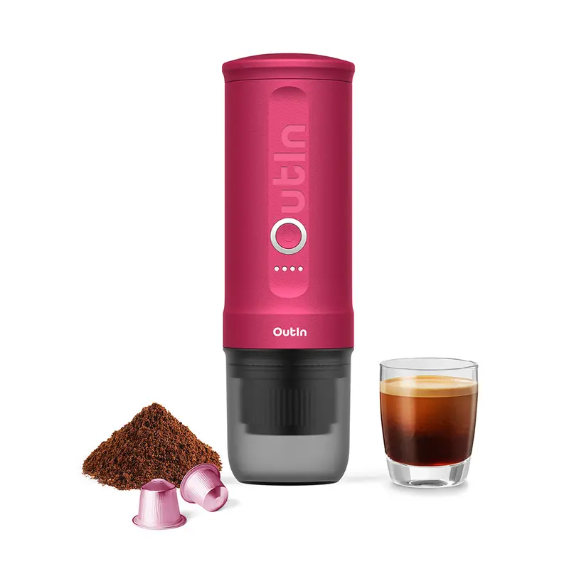 Outin Nano Espresso Device – Vibrant Fuchsia Pink 1