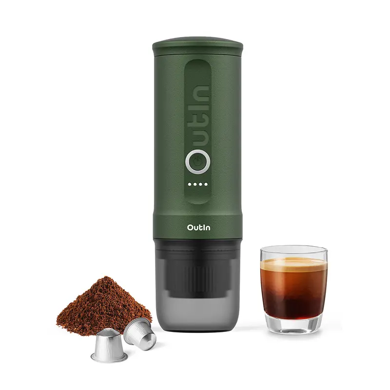 Outin Nano Portable Espresso Unit – Forest Green 1