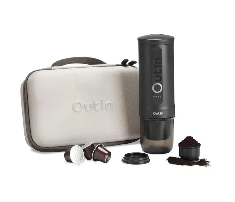 Outin Traveler Nano Espresso Machine Bundle – Space Grey 1