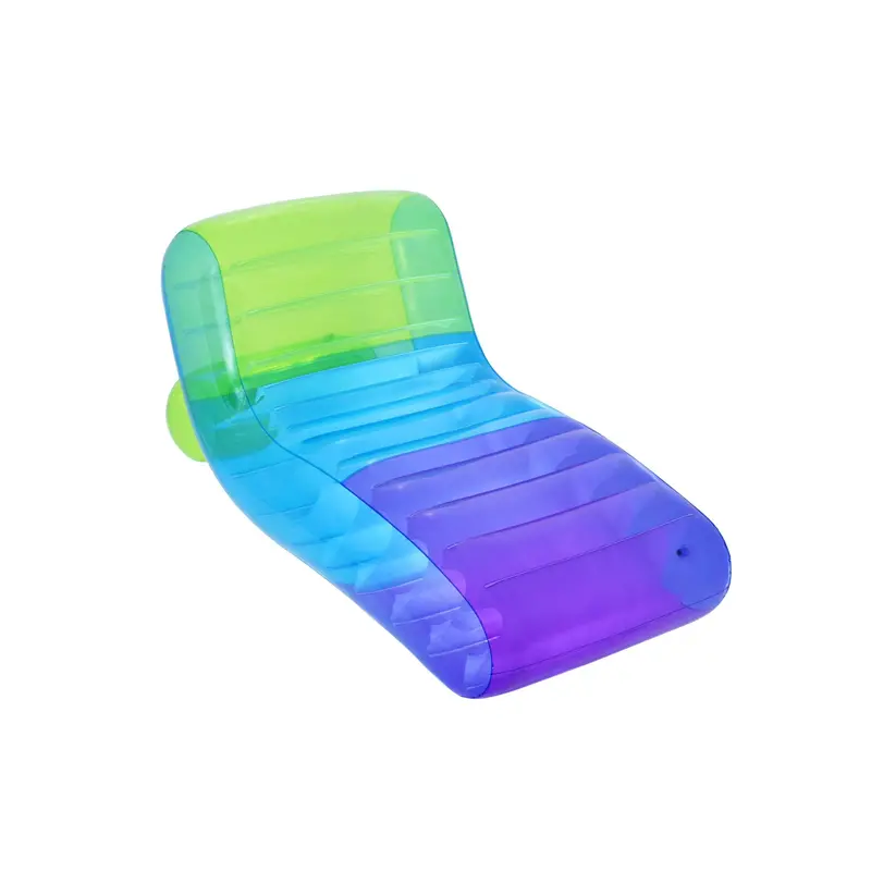 Play Day Gradient Chaise Pool Float – 69" Inflatable Lounge Chair For Adults With Vibrant Multicolor Design 1