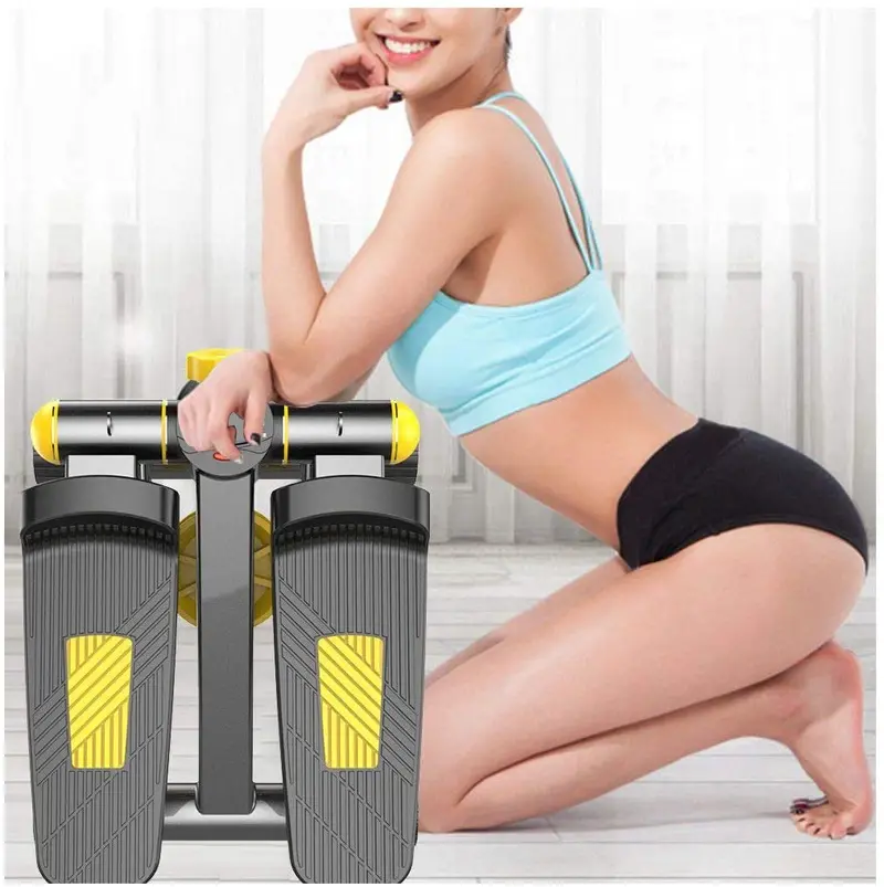 Portable Fitness Stepper With Integrated Resistance Bands – Compact Cardio And Strength Training Device 1