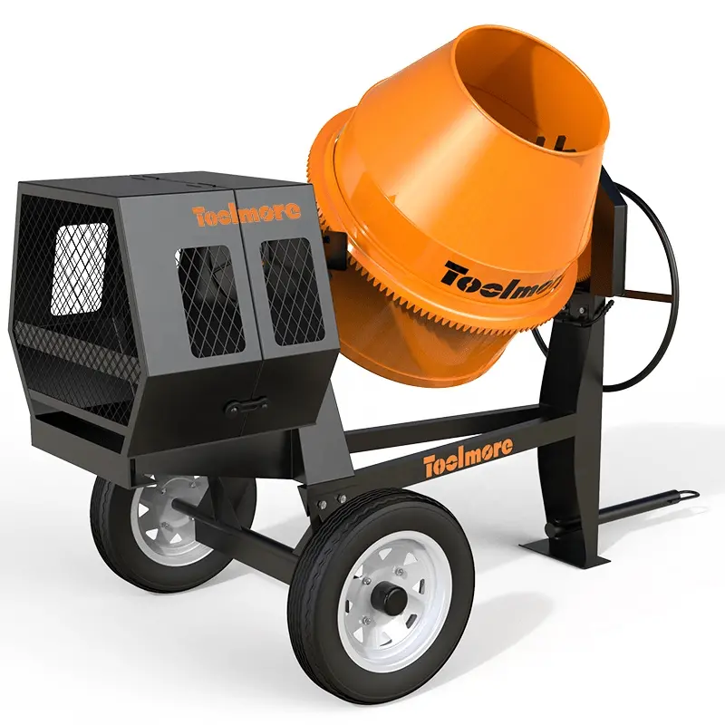 Portable Gas-Powered Concrete Mixer – 350L / 500L Drum Cement Mixer With Lifan Engine 1