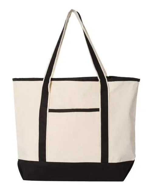 Q-Tees Large Deluxe Canvas Tote (Q1500, 34.6L) 1