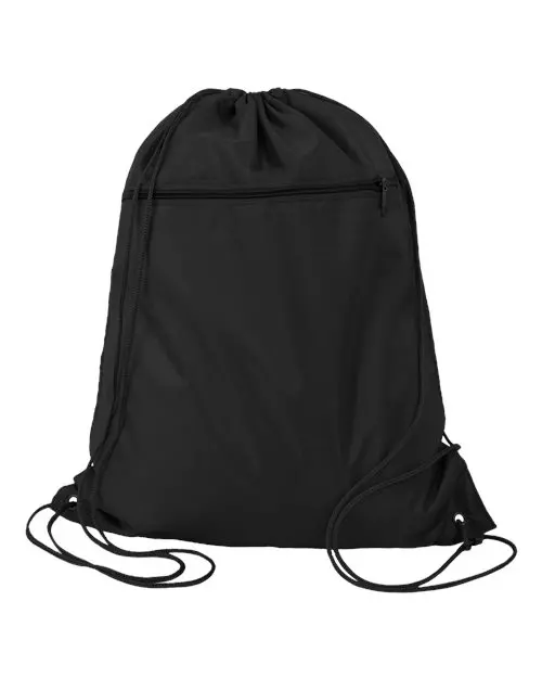 Q-Tees Q135200 Polyester Cinch Backpack – Durable Drawstring Pack 1