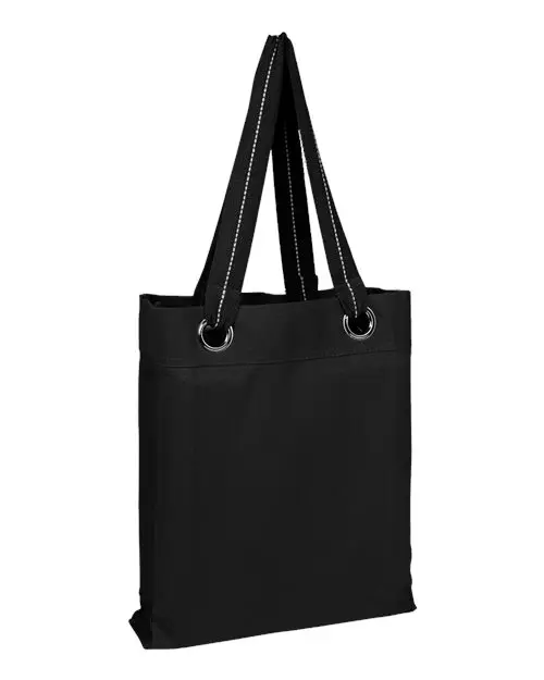 Q-Tees Q1630 Heavy-Duty Grommet Tote Bag – Large Capacity 1