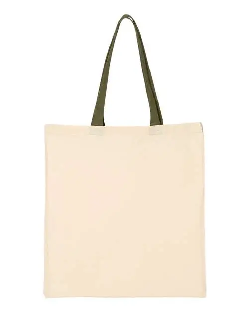 Q-Tees Qtb6000 Value Tote Bag With Contrast Handles – 15L Capacity 1