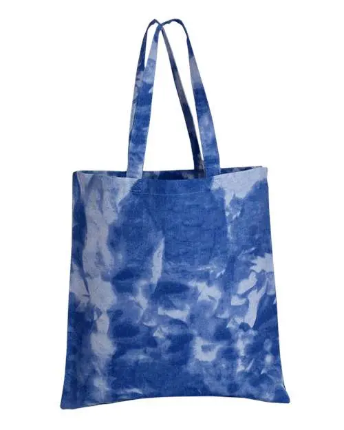 Q-Tees Td800 Tie-Dye Canvas Tote Bag 1