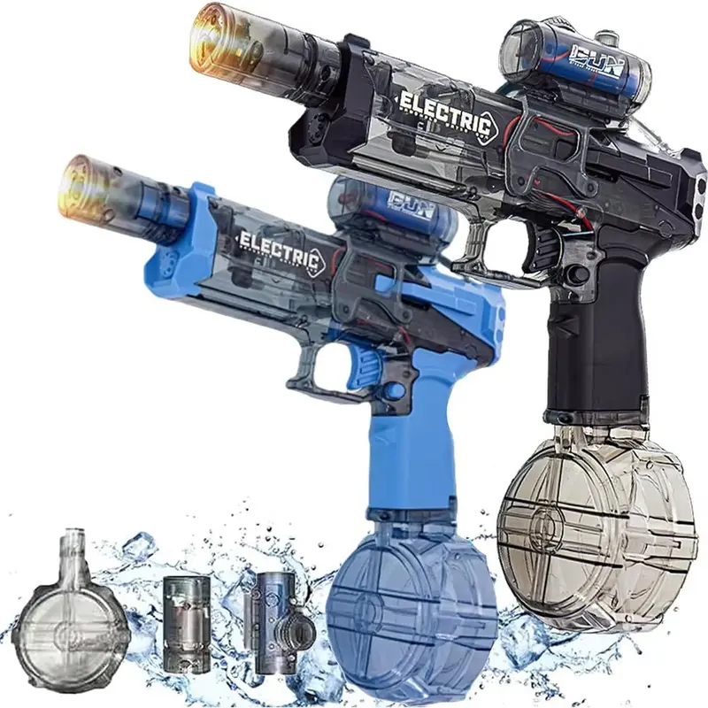 Rechargeable Electric Water Blaster – Automatic High-Performance Kids Water Gun (Black) 1