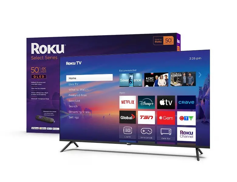 Roku 75-Inch Select Series 4K Qled Smart Tv – Model 75R5C6 1