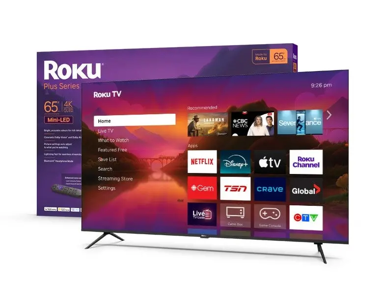 Roku Plus Series 65-Inch Qled Mini-Led 4K Uhd Smart Tv With Advanced Hdr 1