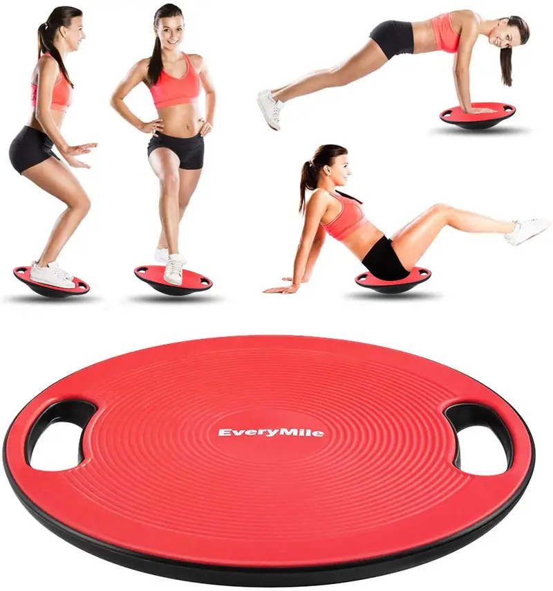 Rotating Balance Board For Core Training – 360° Wobble Disc With Textured Non-Slip Surface 1