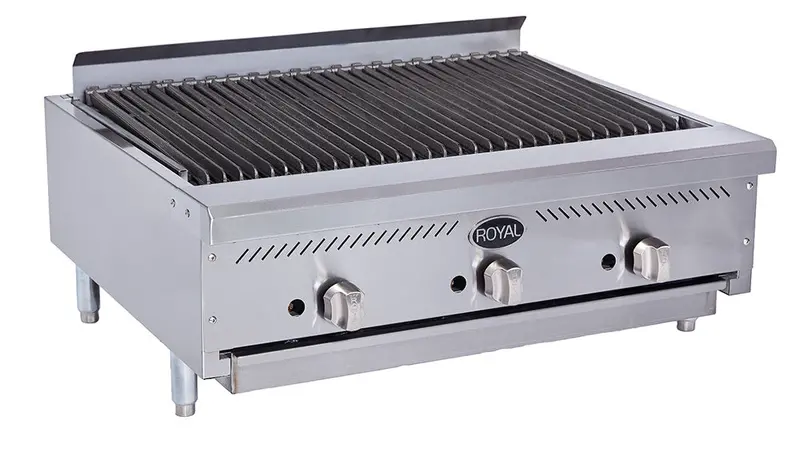 Royal Rib-24 Stainless Steel Infrared Propane Broiler – 24-Inch Radiant Grill 1