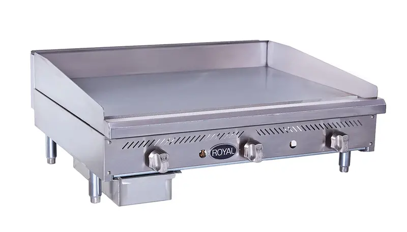 Royal Rmg-18 18-Inch Manual Ignition Natural Gas Griddle For Flat-Top Cooking 1