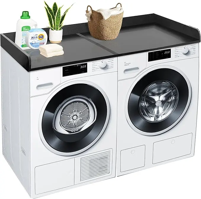 Royxen Countertop Washer-Dryer Folding Table – 27.5" X 54" Wooden Laundry Station 1