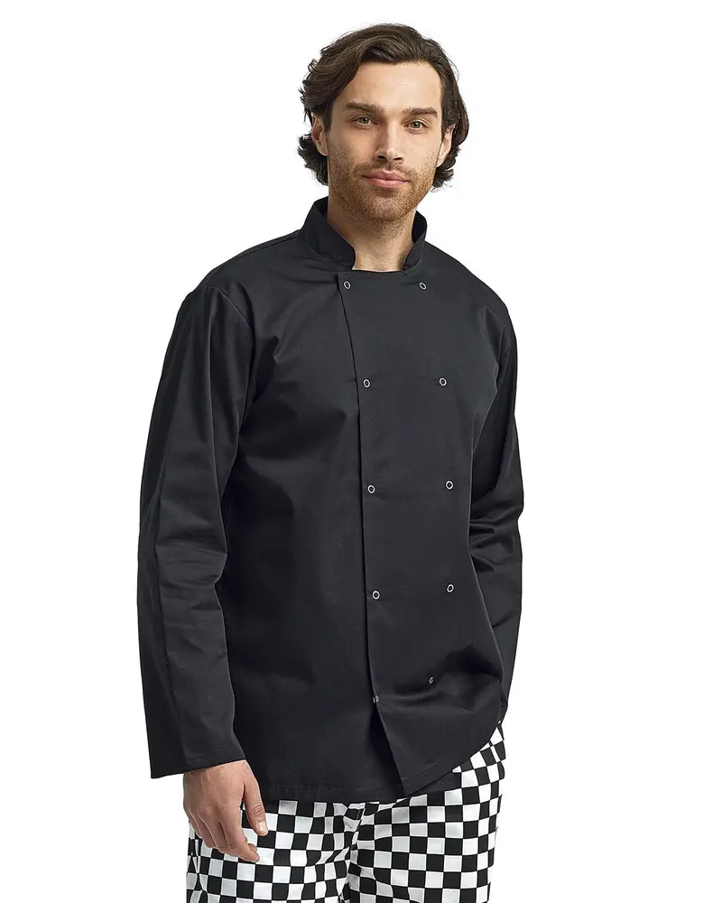 Rp665 Studded-Front Long-Sleeve Chef Coat – Unisex Professional Uniform 1