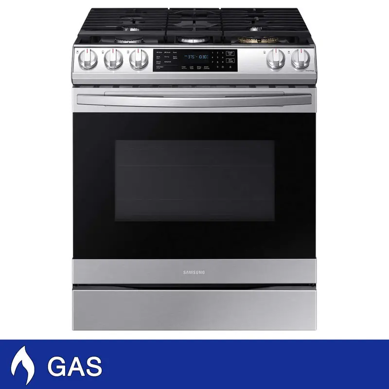 Samsung Nx60T8511Ss 6.0 Cu. Ft. Slide-In Gas Range With Air Fry 1