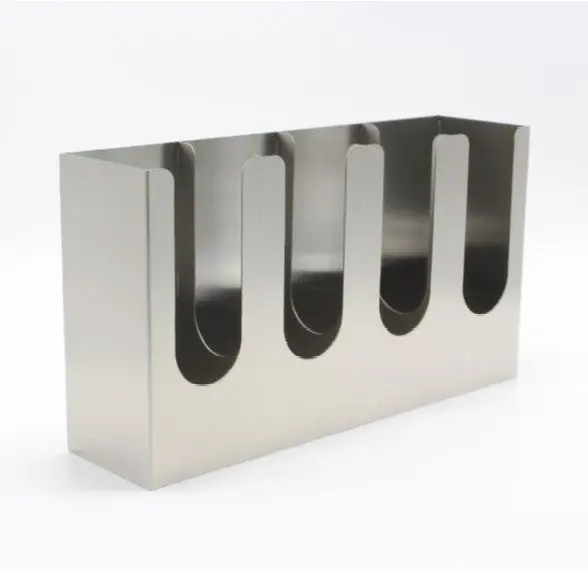Satin-Finish Stainless Steel Cup And Lid Holder – 4-Section Countertop Organizer 1