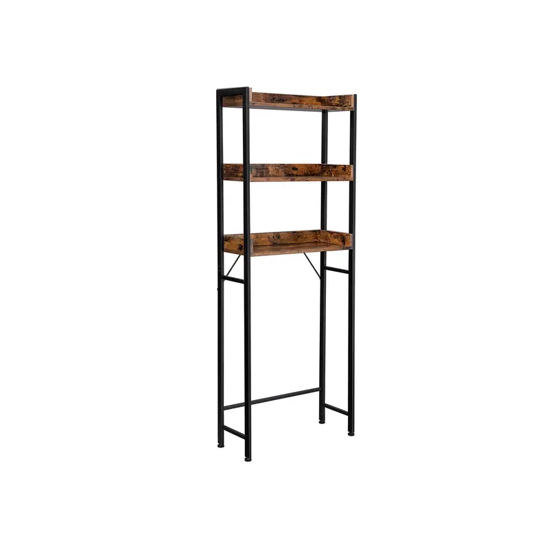 Slim Tall Bathroom Shelf Unit – Rust-Resistant Metal & Adjustable Levels 1