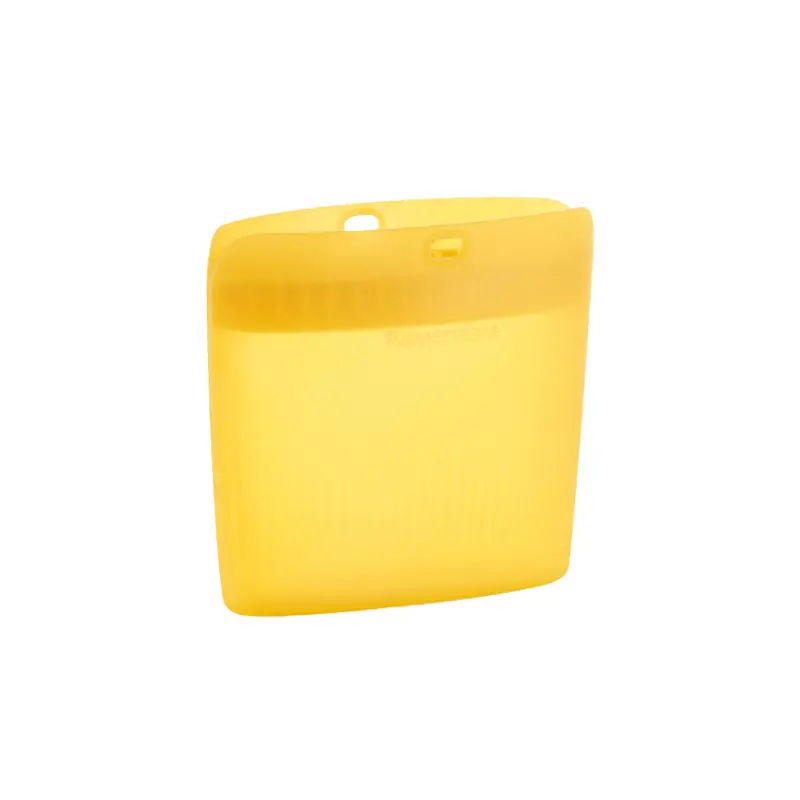 Small Reusable Silicone Bag – 500Ml, Leak-Resistant Zip Seal 1